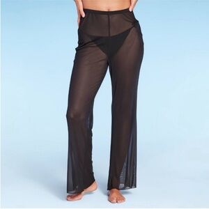 Wild Fable Women's High-Waist Mesh Cover Up Pants